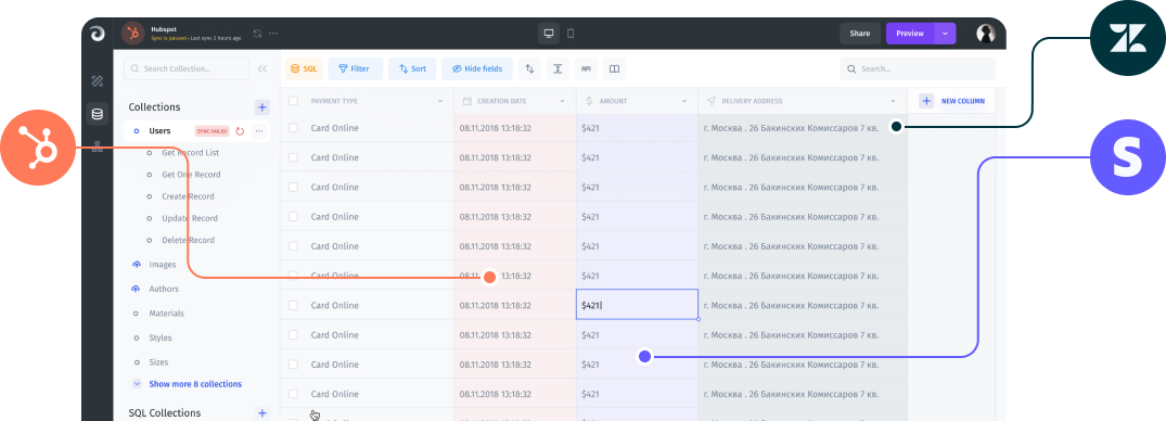 Combine your <b>Xano</b> data with any data sources