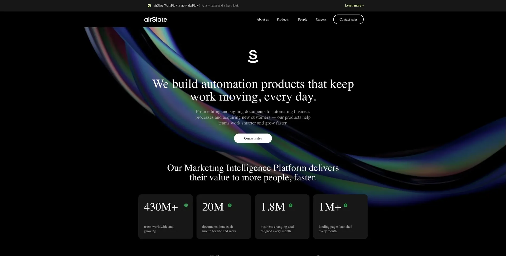 airSlate — Official airSlate website overview.