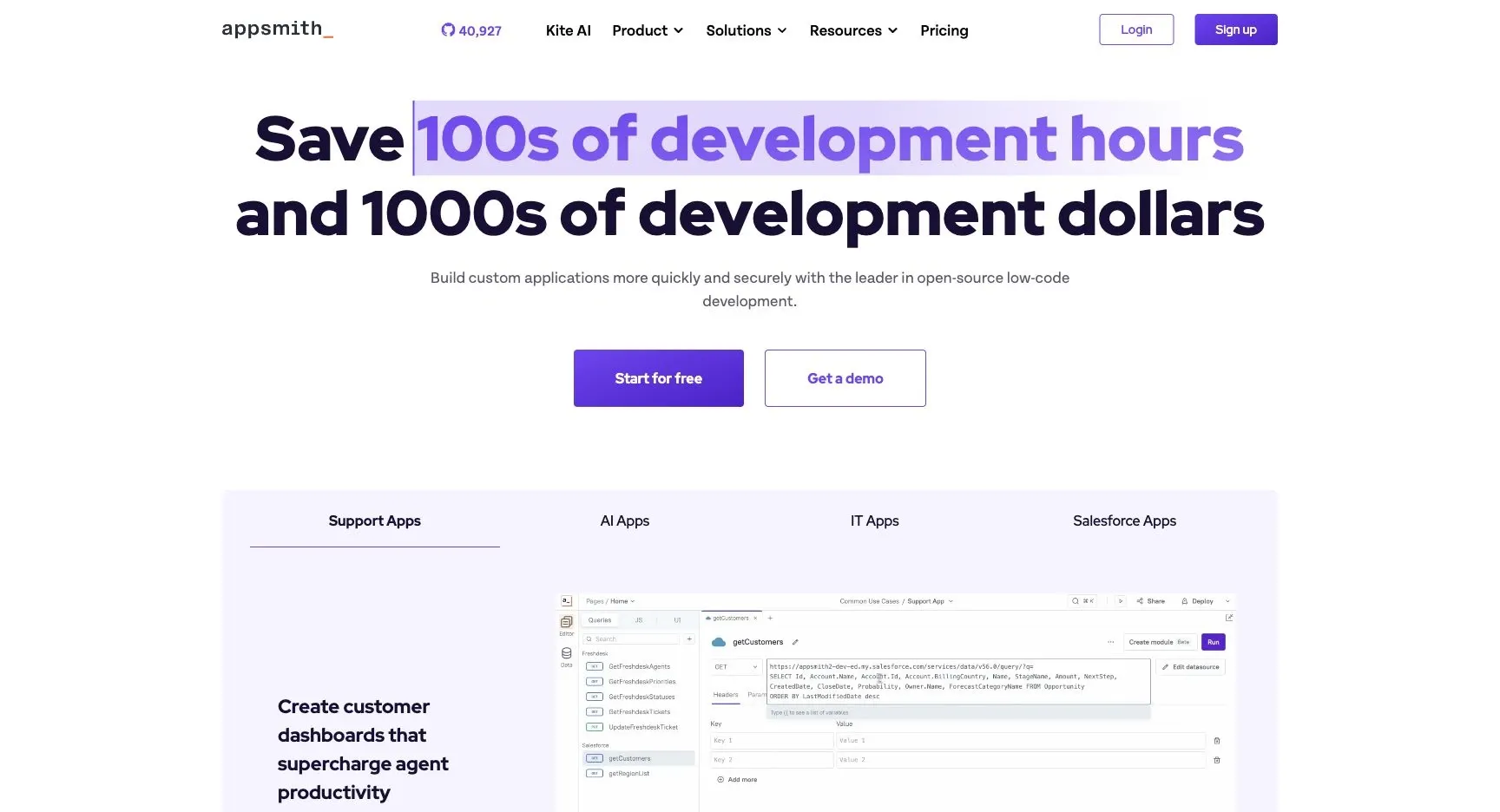 Appsmith — Official product website overview.