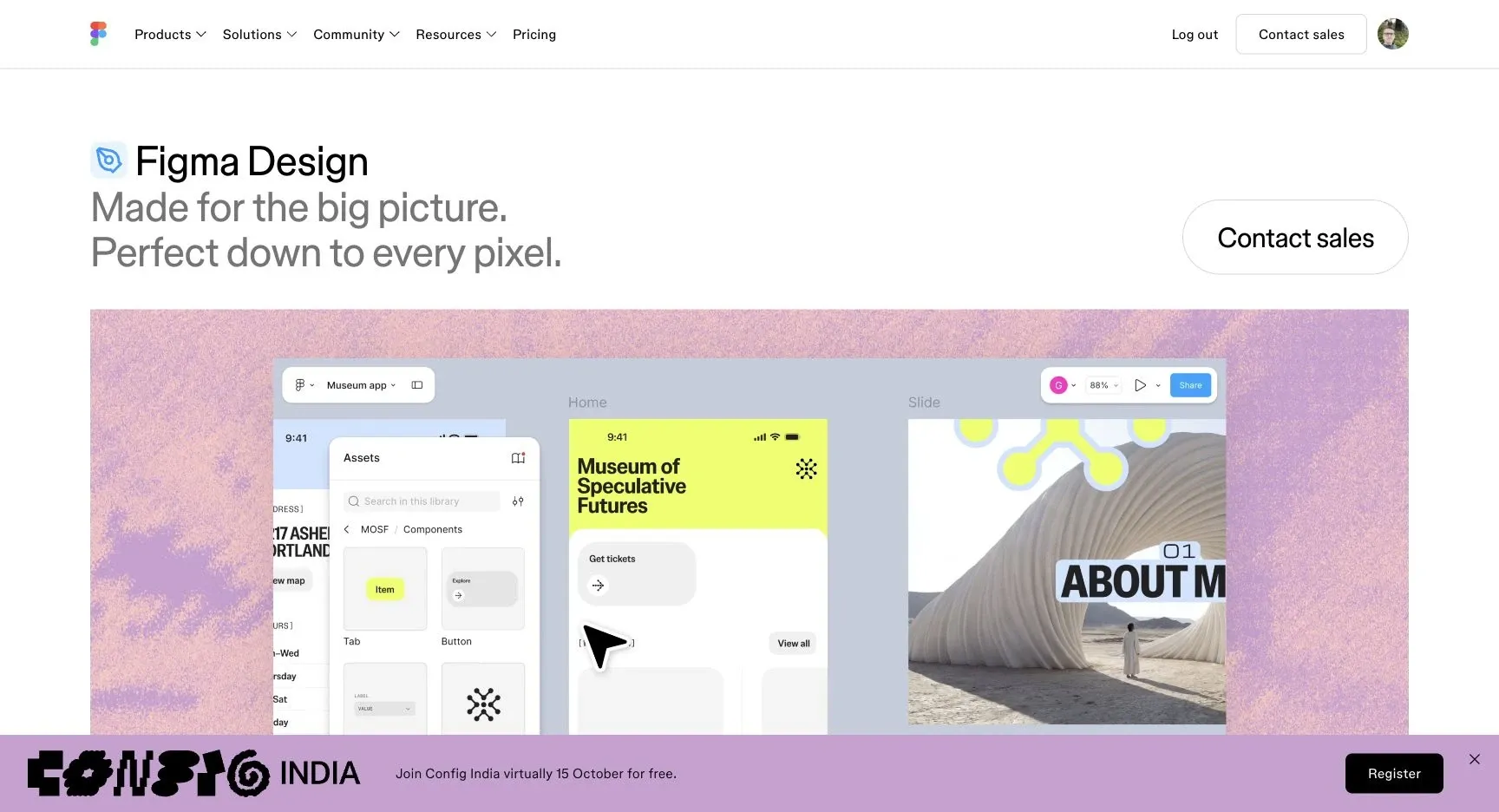 Figma — Official product website overview.