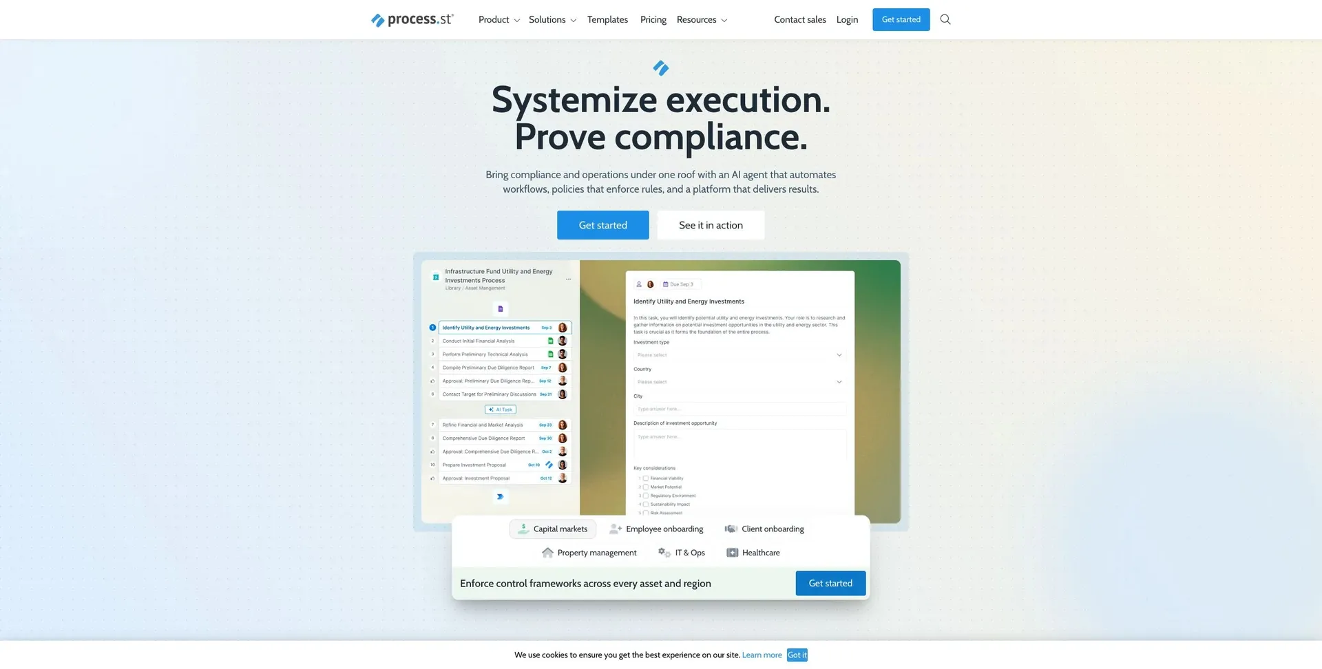 Process Street — Screenshot of the official product website.