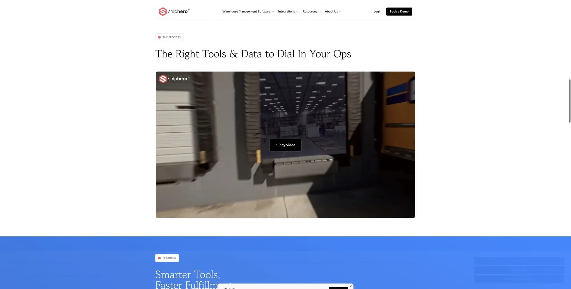 ShipHero — Screenshot of the official product website.