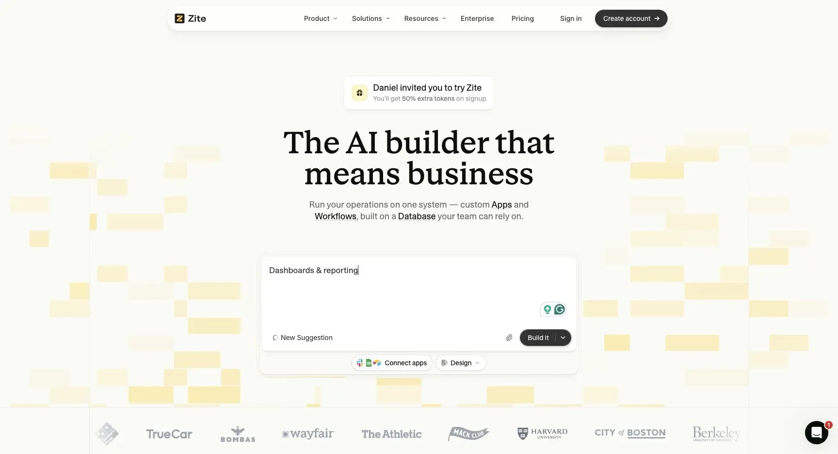 Zite — Official product website overview.