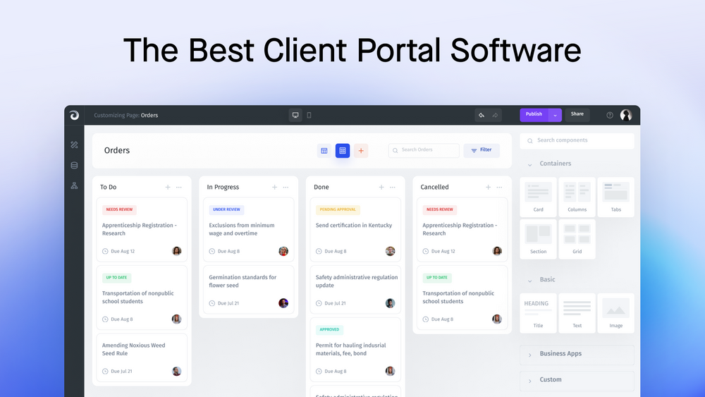 Best Client Portal Software 2023 | Jet Admin
