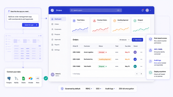 Low-code app builder: from prompt to production-ready business apps