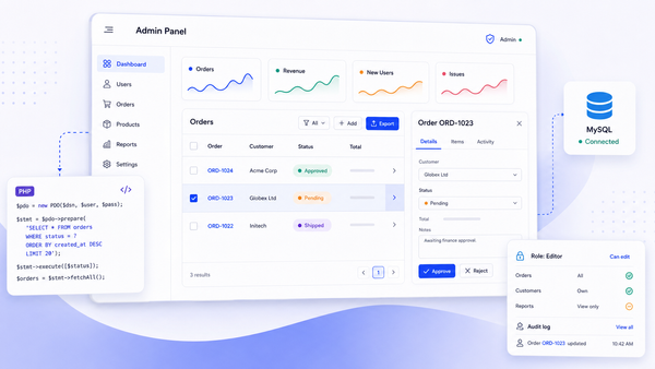PHP Admin Panel: Architecture, Options, and How to Build One That Lasts